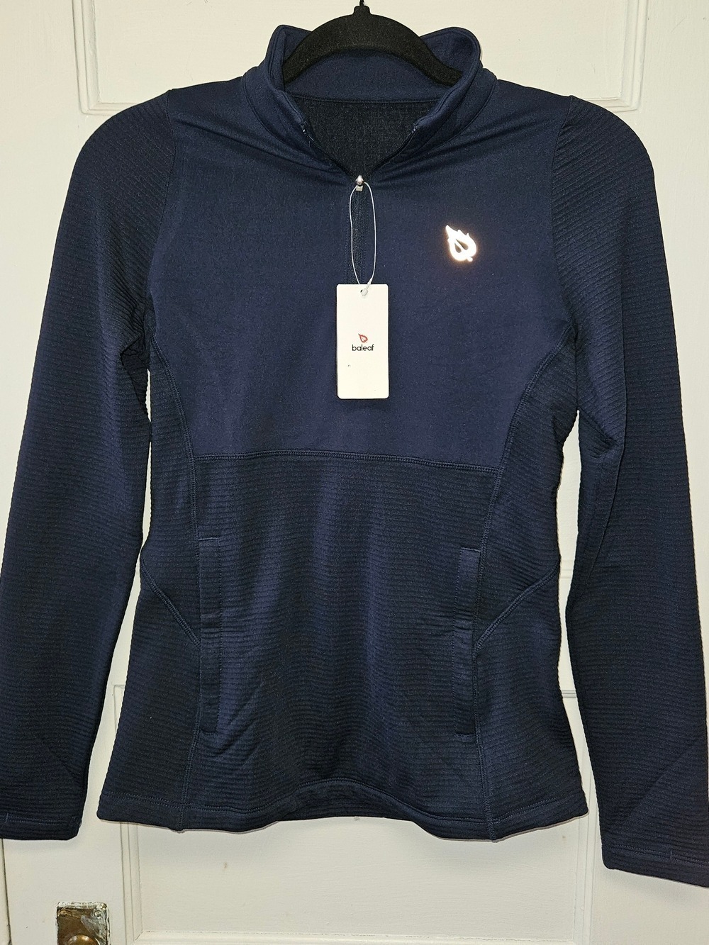 Baleaf Navy 1/4 Zip Fleece Pullover XS